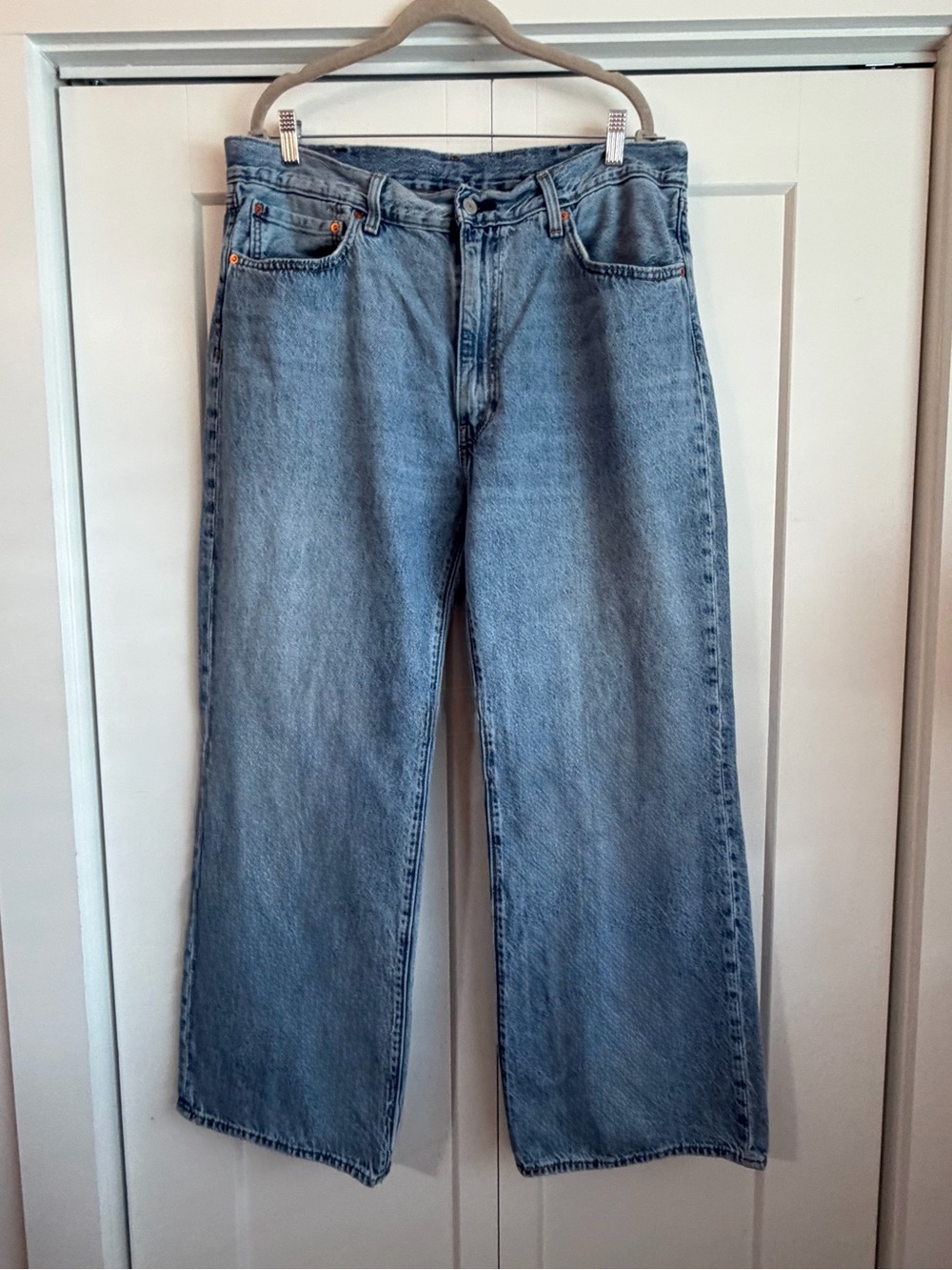 Men’s Levi’s 567 Relaxed Flare Blue Jeans - 0184